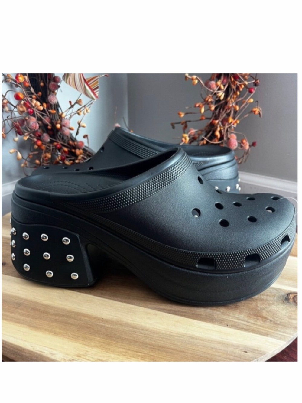 Crocs Siren Y2K Punk Studded Clog Black Men's Sizes 12 US / 46-47EU